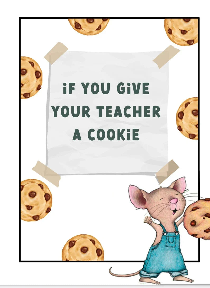 "IF YOU GIVE YOUR TEACHER A COOKIE"🍪📚 Gift Book