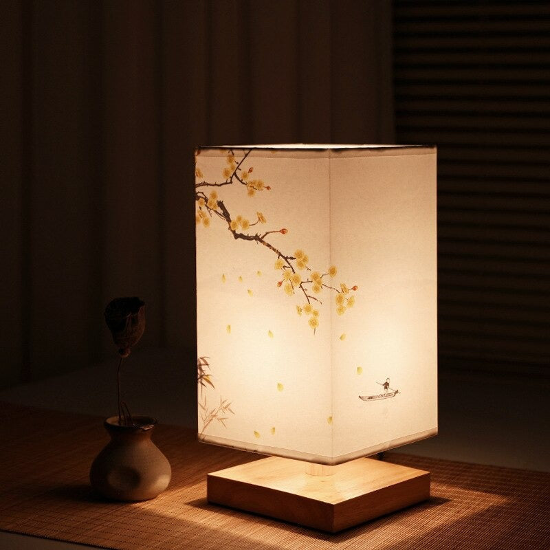 Japanese Scandinavian bedside lamp