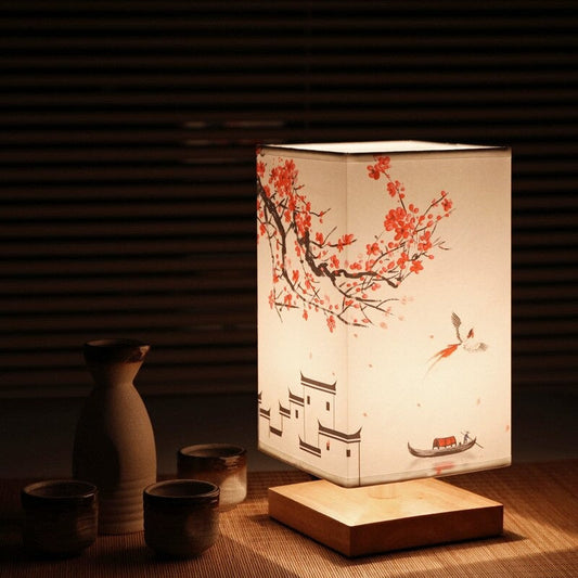 Japanese Scandinavian bedside lamp