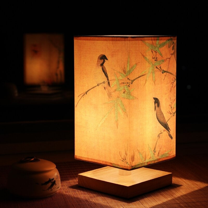 Japanese Scandinavian bedside lamp